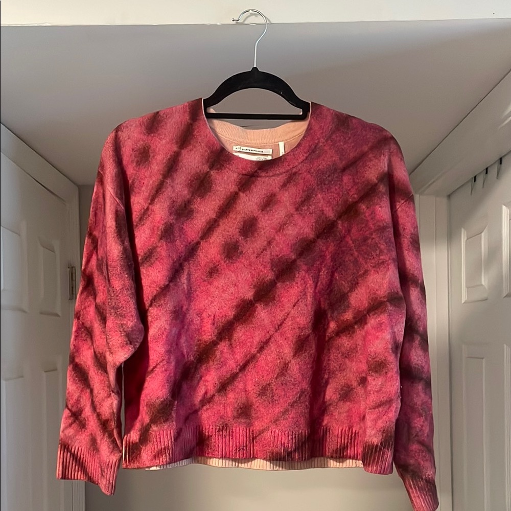 Anthropologie Cashmere Tie-Dye Sweater